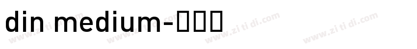 din medium字体转换
